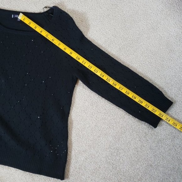 Anne Klein black beaded sweater - Picture 15 of 15
